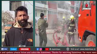 A fire broke out in the MLA Hostel at Lal Chowk