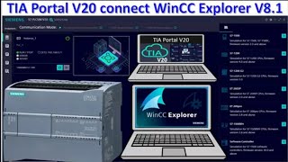 WinCC V8.1 Connect TIA V20 Portal PLC S7 1200