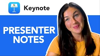 Keynote: How to Add or See Presenter Notes in Keynote