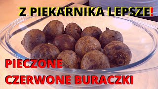 035 - Pieczony czerwony burak - Czerwone buraki, buraczki z piekarnika