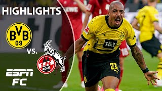 Borussia Dortmund vs. FC Cologne | Bundesliga Highlights | ESPN FC