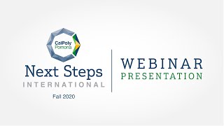 Cal Poly Pomona Next Steps WEBINAR Presentation - International (Fall 2020)