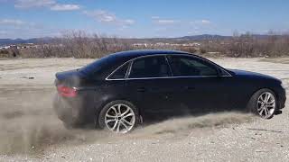 Audi A4 2.0 tfsi Quattro. Playing on the beach.....