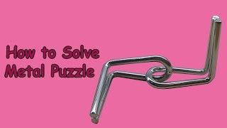 How to Solve Hanayama Metal Puzzle By IH Puzzles