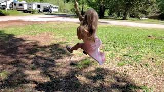 Aidynn loves to swing high