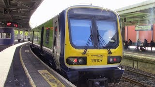 RARE IE 29000 Class DMU 29107 departs Belfast Central on Enterprise Substitution Duties 25/4/17