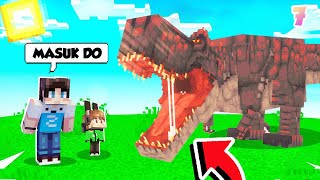 KITA PRANK DINO PALING SEREM JADI NGAKAK DI MINECRAFT!!! - SURVIVAL JOGET #7