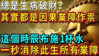 總是生病破財？其實都是因果業障作祟！趕緊在這個時辰布施1杯水，一秒消除此生所有業障！#神咒 #佛談大小事