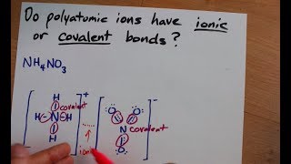Do Polyatomic Ions Have Ionic Or Covalent Bonds