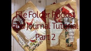 File Folder Pocket and Journal Tutorial, Part 2