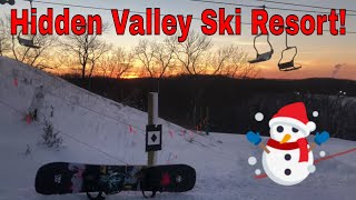 Hidden Valley Night Skiing! Hidden Valley Ski Resort! Saint Louis, MO! Hidden Valley Ski Lift!