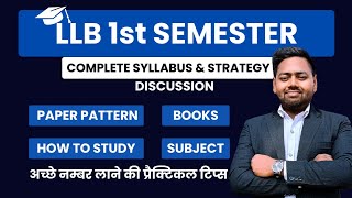 LLB Syllabus detail : 1st Semester strategy discussion | bu Jhansi|