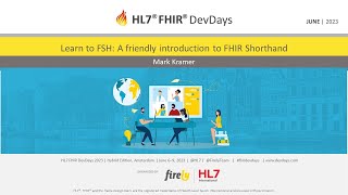 Mark Kramer - Learn to FSH: A friendly introduction to FHIR Shorthand | DevDays 2023 Amsterdam