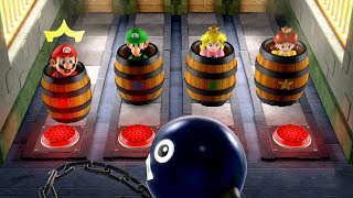 Mario Party Superstars - Minigames - Mario vs Luigi vs Peach vs Daisy