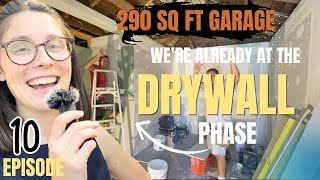 Drywall Changes Everything! (In this 290 sq. ft garage apt)