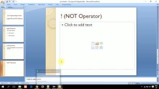 Java Pashto - 25 OR , NOT Operators