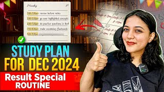 STUDY ROUTINE FOR DECEMBER 2024 attempt | RESULTS OUT!! | RESTART ROUTINE