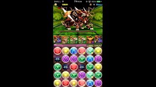 パズドラ【木と焔の鉄星龍】超地獄級 シヴァドラPT 高速周回