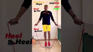 Jump rope beginner Boxer Step - Heel toe tap & Heel Heel tap