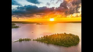 Sunrise, Plateliai Lake | Lithuania Aerial | DJI Mavic PRO | 4K