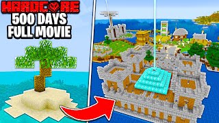 I Survived 500 Days on a SURVIVAL ISLAND in Hardcore Minecraft! (FULL MOVIE)