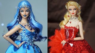 Barbie Makeover Transformations ~ Gorgeous Barbie Doll Dresses ~ Wig, Dress, Makeup, and More!