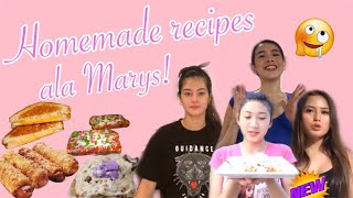 HOME QUARANTINE RECIPES ala MARYS! (SHOUTOUTS!)