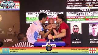 Meirambek Yersaiyn - 60kg SENIOR men right hand GOLD Medal - World Armwrestling Championship 2024