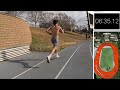 400s tempo 200s track workout w queens tri