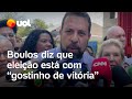 Boulos diz que está confiante e que eleição está com 'gostinho de vitória': 'Confio no povo'