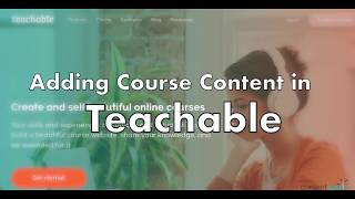 Adding Course Content in Teachable