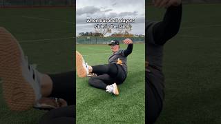Feels like you slide forever! 🤣💀 #baseballplayers #sliding #rain
