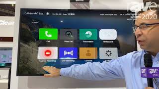 ISE 2020: ClearOne Features the COLLABORATE Live 1000 Standalone Video Codec With Unite 200 Camera