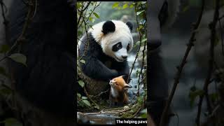 Brave Panda Saves Fox Cub from Hyenas | Heartwarming Rescue ❤️ | The Helping Paws