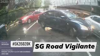 21nov2020 orchard link #SKZ6020K nissan sylphy hit mercedes  when trying to change lane