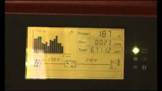 Feeding power into the grid with a water wheel. Grid inverter working part 3.