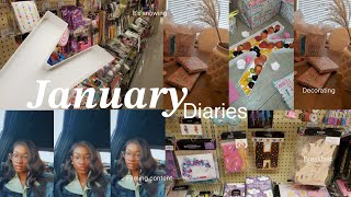 January Diaries| running errands, shopping, wrapping gifts