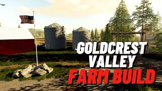 GOLDCREST VALLEY FARM BUILD | CONSOLE \u0026 PC MAP | Timelapse | Farming Simulator 19