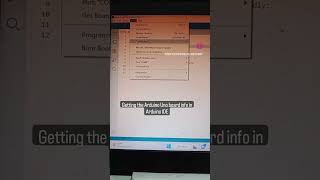 Getting Arduino Uno board info in Arduino IDE #shorts