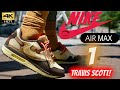 NIKE AIR MAX 1 TRAVIS SCOTT BAROQUE BROWN DETAILED REVIEW & ON FEET W/ LACE SWAPS!!