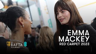 Aimee Lou Wood Distracts Emma Mackey Mid-Interview | EE BAFTAs Red Carpet