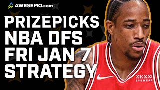 PrizePicks NBA Fantasy Strategy & Picks Today | Friday 1/7/22