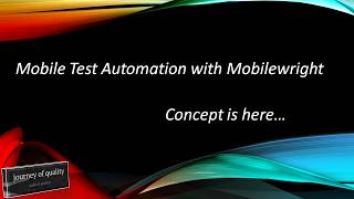 Mobile Test Automation with Mobilewright