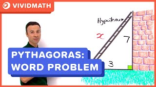 Pythagoras Theorem - Word Problem - VividMath.com