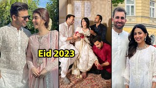 Pakistani Celebrity Couple on Eid 2023 | Showbiz ki dunya