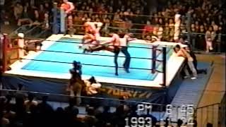 Tokimitsu Ishizawa \u0026 Yuji Nagata vs  Shinjiro Otani \u0026 Tatsuhito Takaiwa (11/24/93)