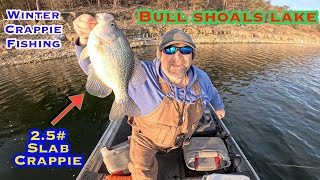 Cold Winter Crappie fishing 1-25-25 Bull shoals lake #crappie #fishing