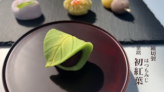 季節の生菓子　練切「初紅葉」