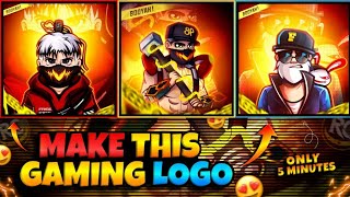 How to Make Gaming Logo in PicsArt | How to Make Gaming Logo in 5 Minutes| Gaming Logo Kaise Banaye