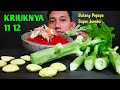 SEDAP KRIUKNYA‼️MUKBANG JENGKOL TUA BATANG PEPAYA JUMBO SEDAP POL